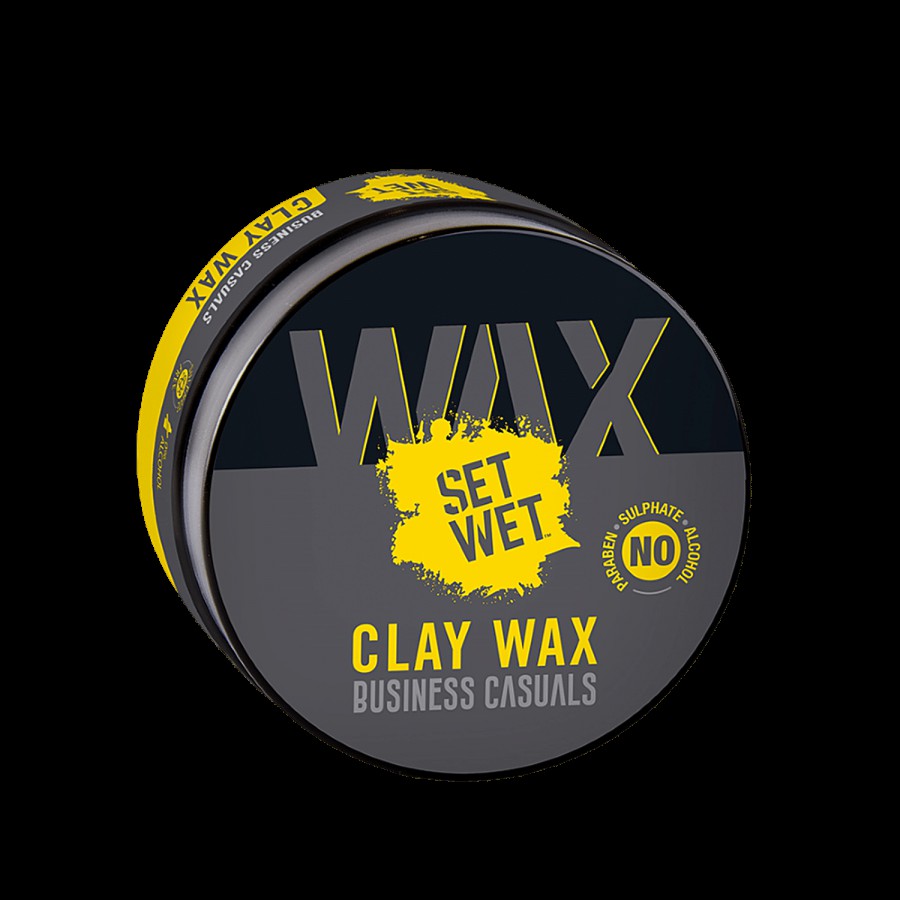 Set Wet Styling Hair Clay Wax - Strong Hold