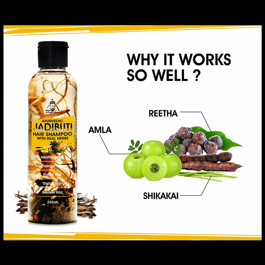 urban gabru Ayurvedic Jadibuti Hair Shampoo - With Amla