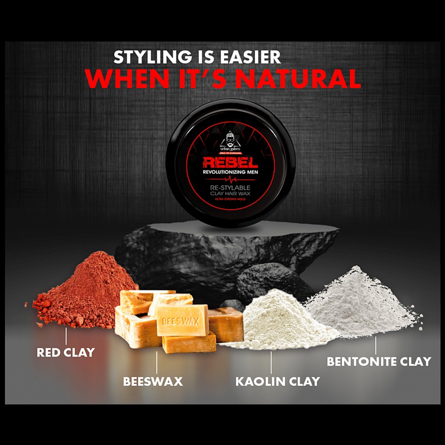 urban gabru Rebel Revolutionizing Hair Styling Clay Wax - For Men