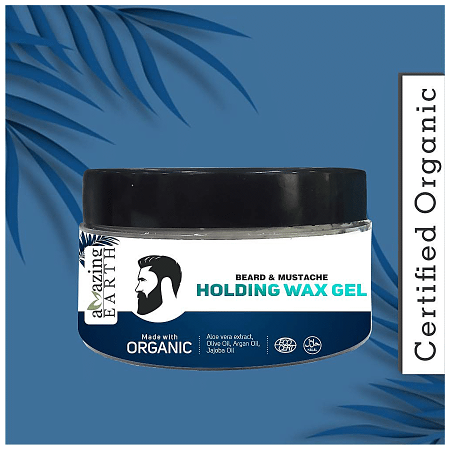 Amazing Earth Beard & Moustache Holding Wax Gel - Organic