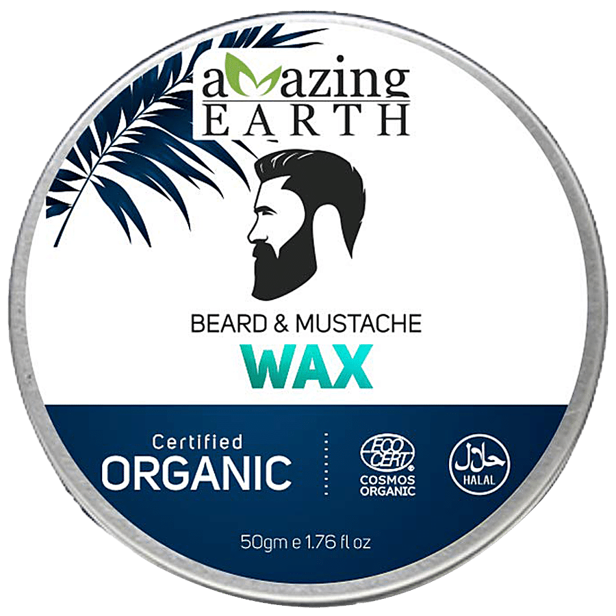 Amazing Earth Beard & Moustache Wax - Certified Organic