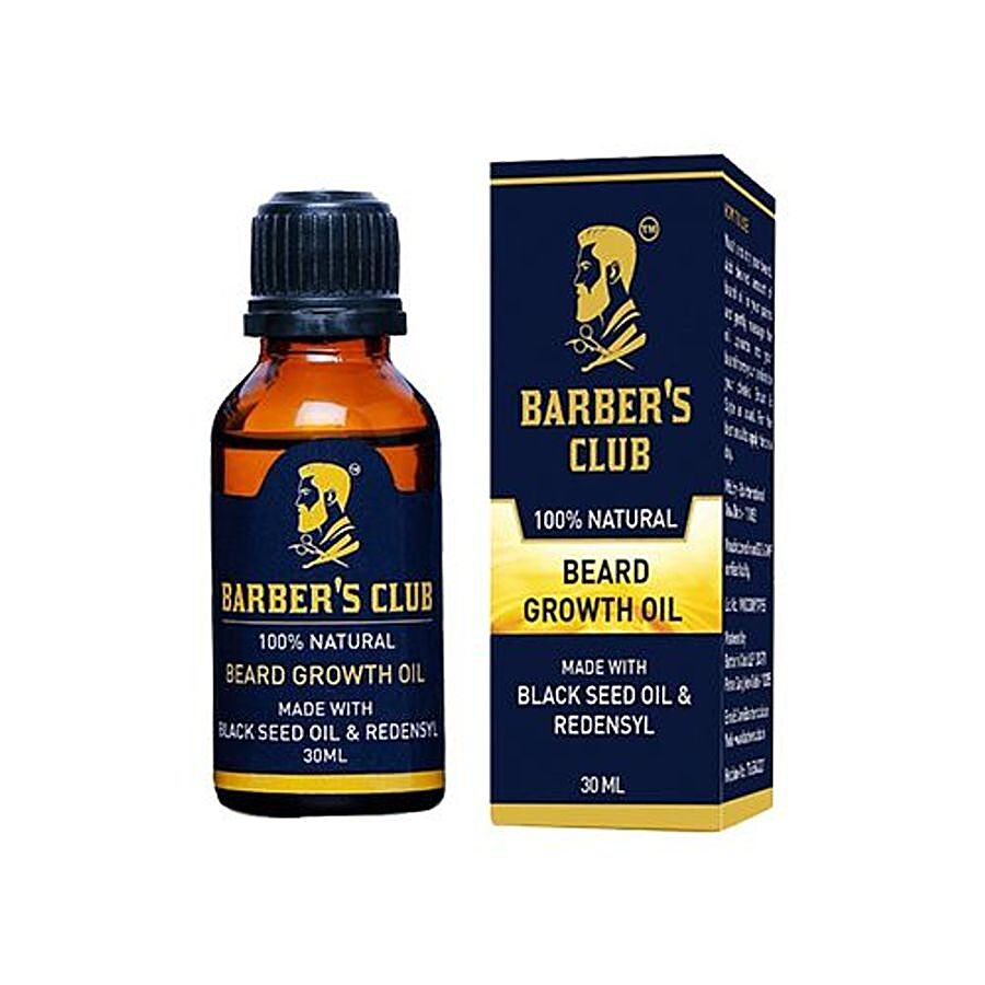 Barber's Club Beard Growth Oil With Black Seed Oil - 100% Natural