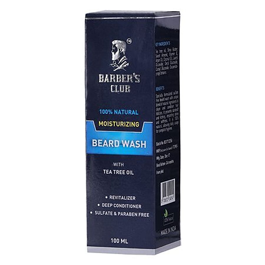 Barber's Club Moisturizing Beard Wash With Tea Tree Oil - 100% Natural