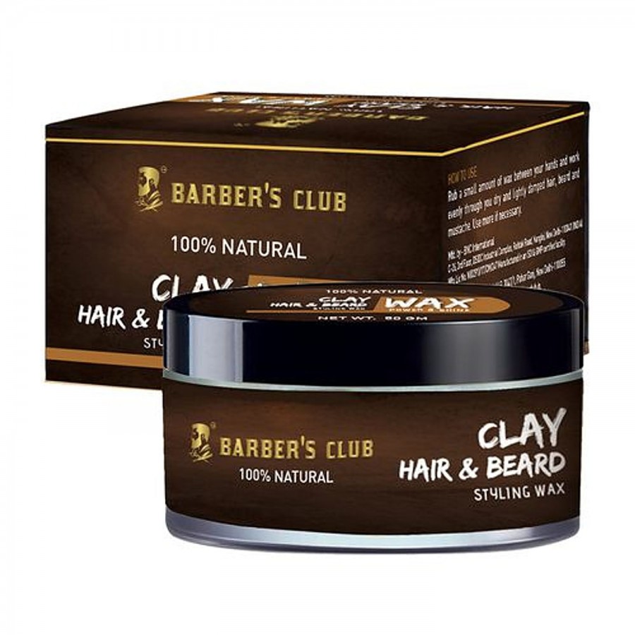 Barber's Club Beard & Moustache Wax With Tea Tree Oil - 100% Natural