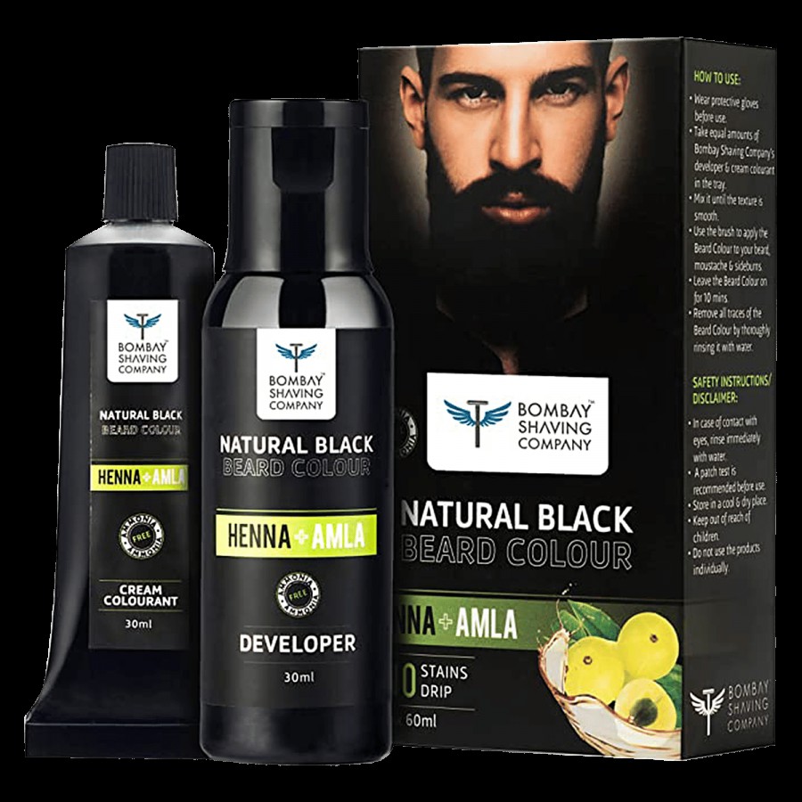 Bombay Shaving Company Natural Black Beard Colour - Henna & Amla