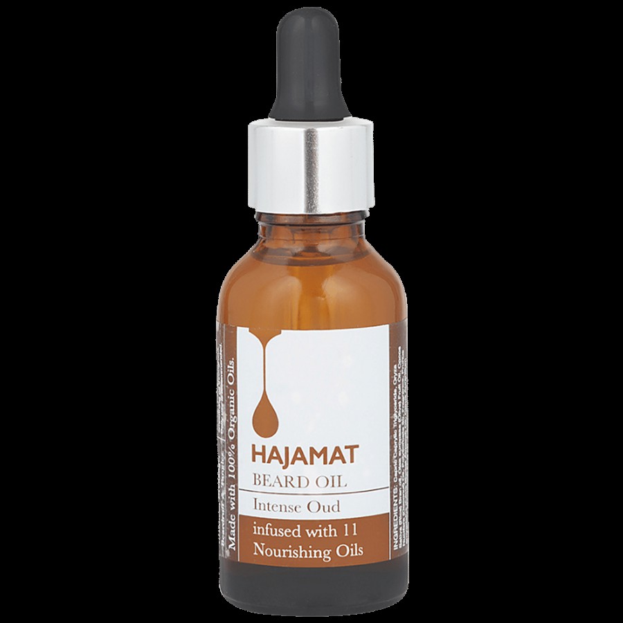 Hajamat Beard Oil Intense OUD - Infused With 11 Nourishing Oils