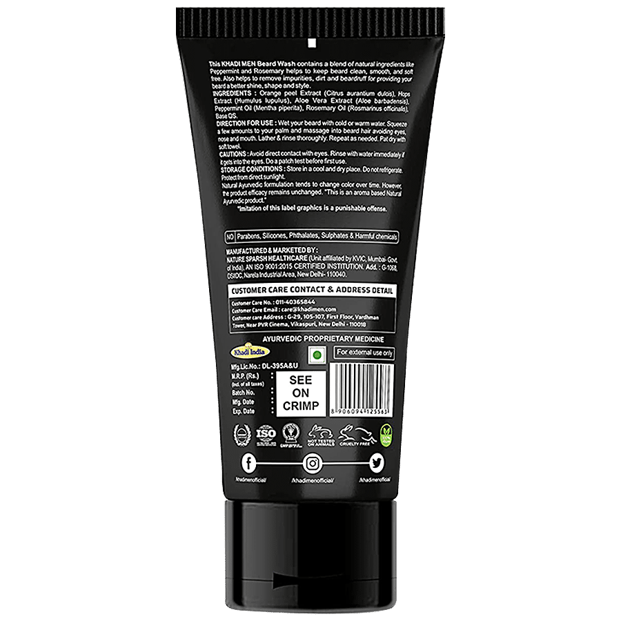 Khadi Men Beard Wash - For Clear Skin