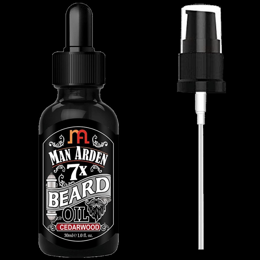 Man Arden 7X Beard Oil For Beard Growth - Cedarwood