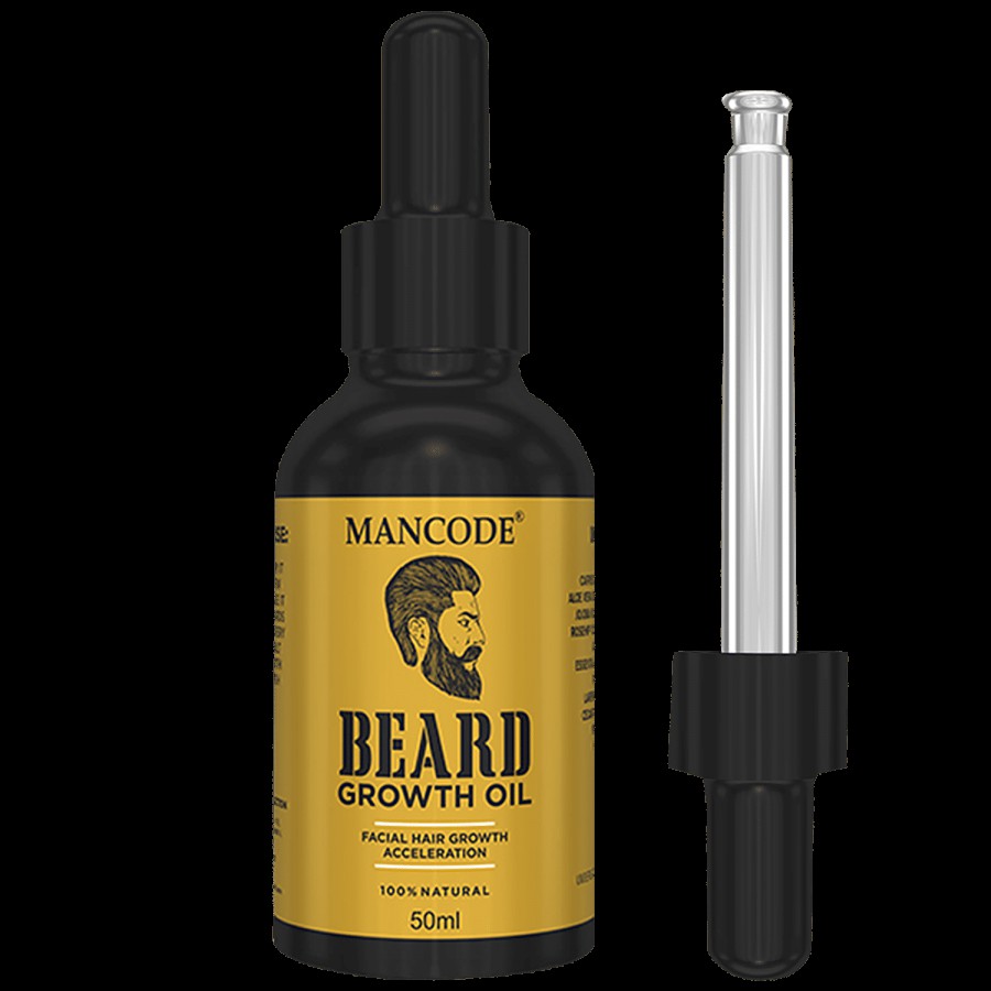 Mancode Beard Growth Oil - With 100% Natural Ingredients