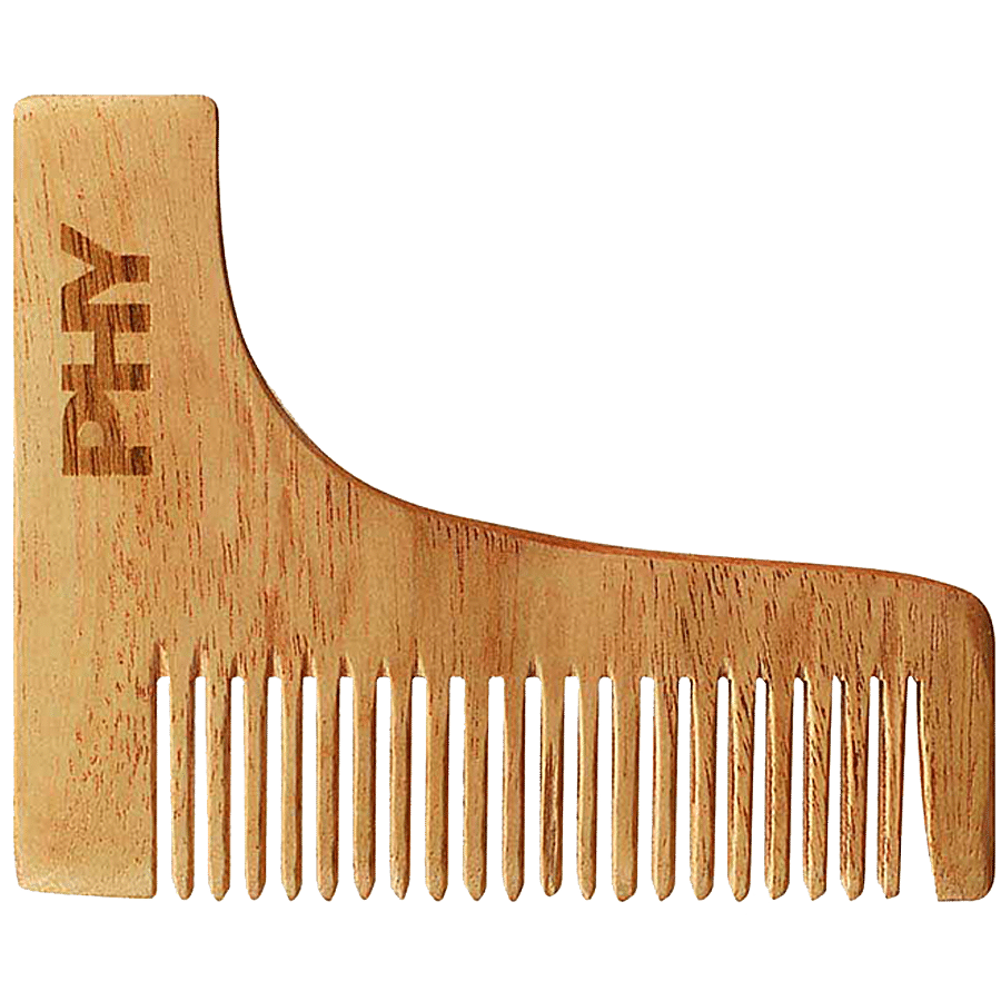 Phy Beard Styling Comb - Neem Wood