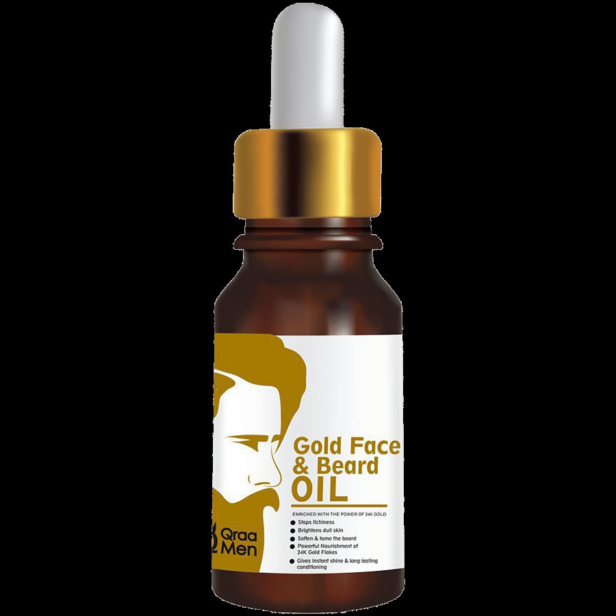 QRAA Gold Face & Beard Oil