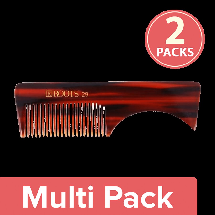 Roots Brown Pocket Comb For Moustache - 29