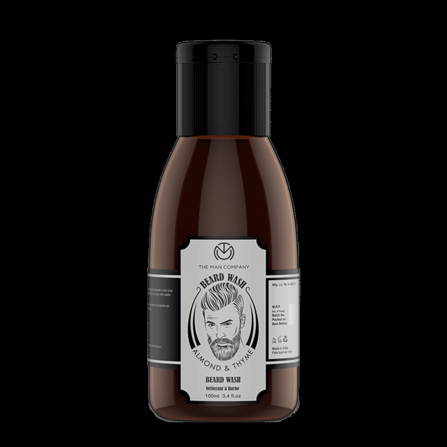 The Man Company Beard Wash For Growth - Almond & Thyme