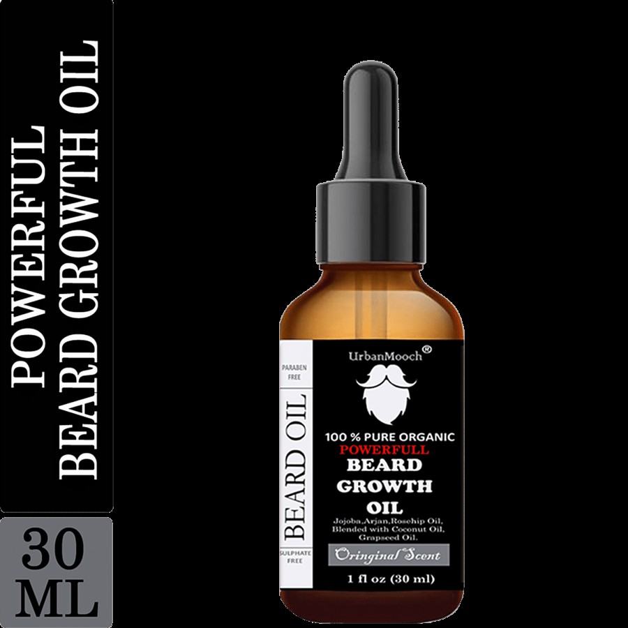 UrbanMooch Powerful Beard Growth Oil - Original Scent