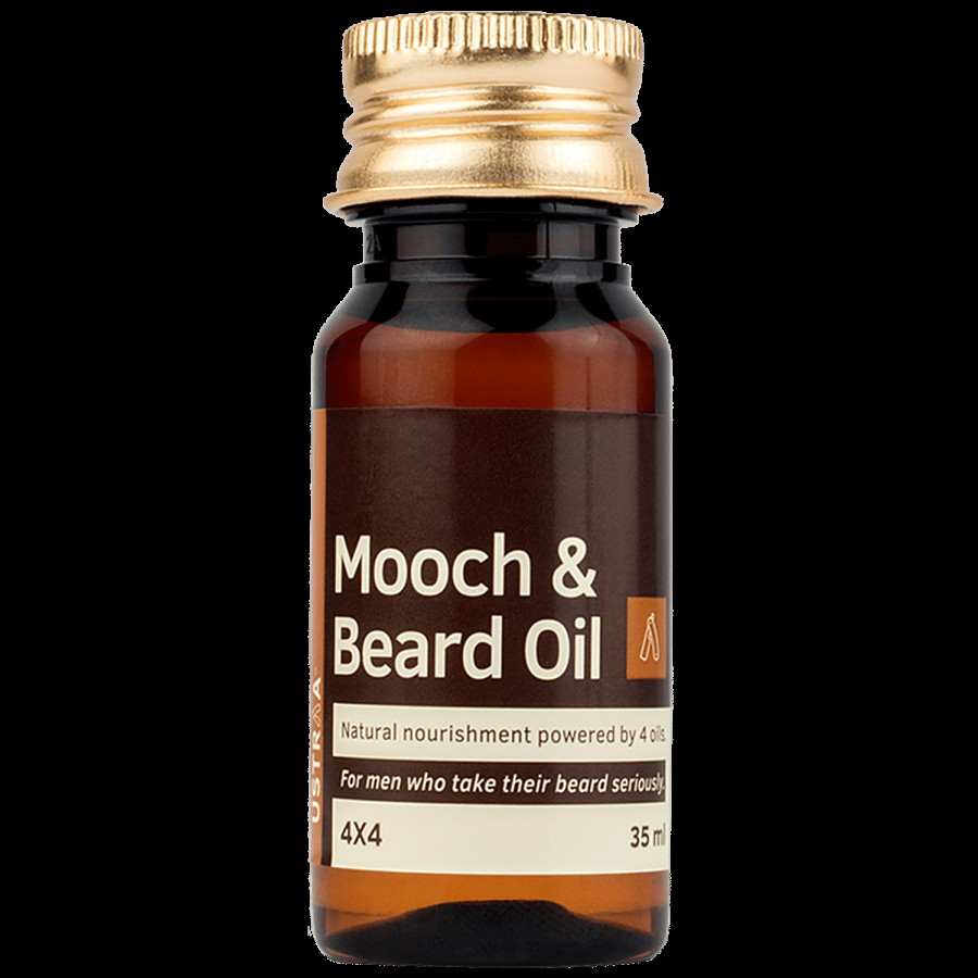 Ustraa Mooch & Beard Oil - 4X4