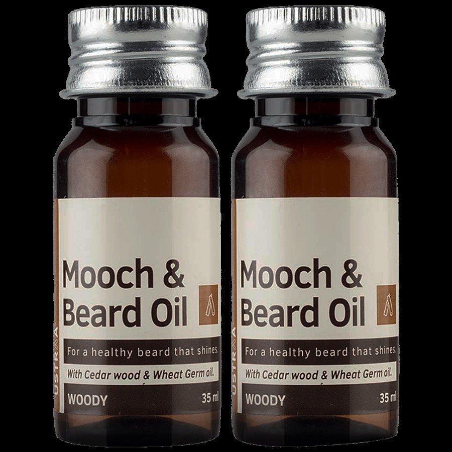 Ustraa Mooch & Beard Oil - For Men