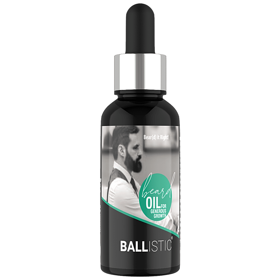 ZLADE Ballistic Beard Oil For Generous Growth With Redensyl - Provides Moisturisation