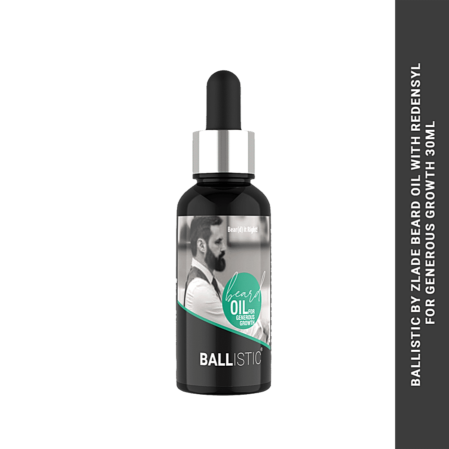 ZLADE Ballistic Beard Oil For Generous Growth With Redensyl - Provides Moisturisation