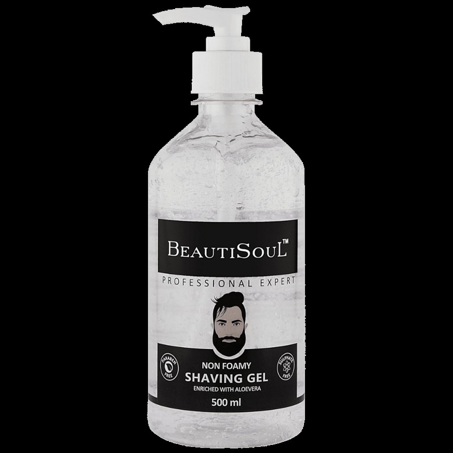 Beautisoul Non-Foamy Shaving Gel - Enriched With Aloe Vera