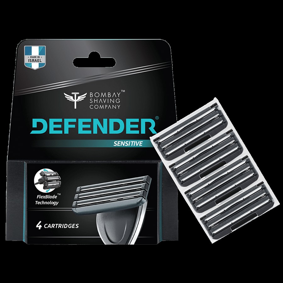 Bombay Shaving Company Dexter V6 Sensitive Cartridges - FlexBlade Technology