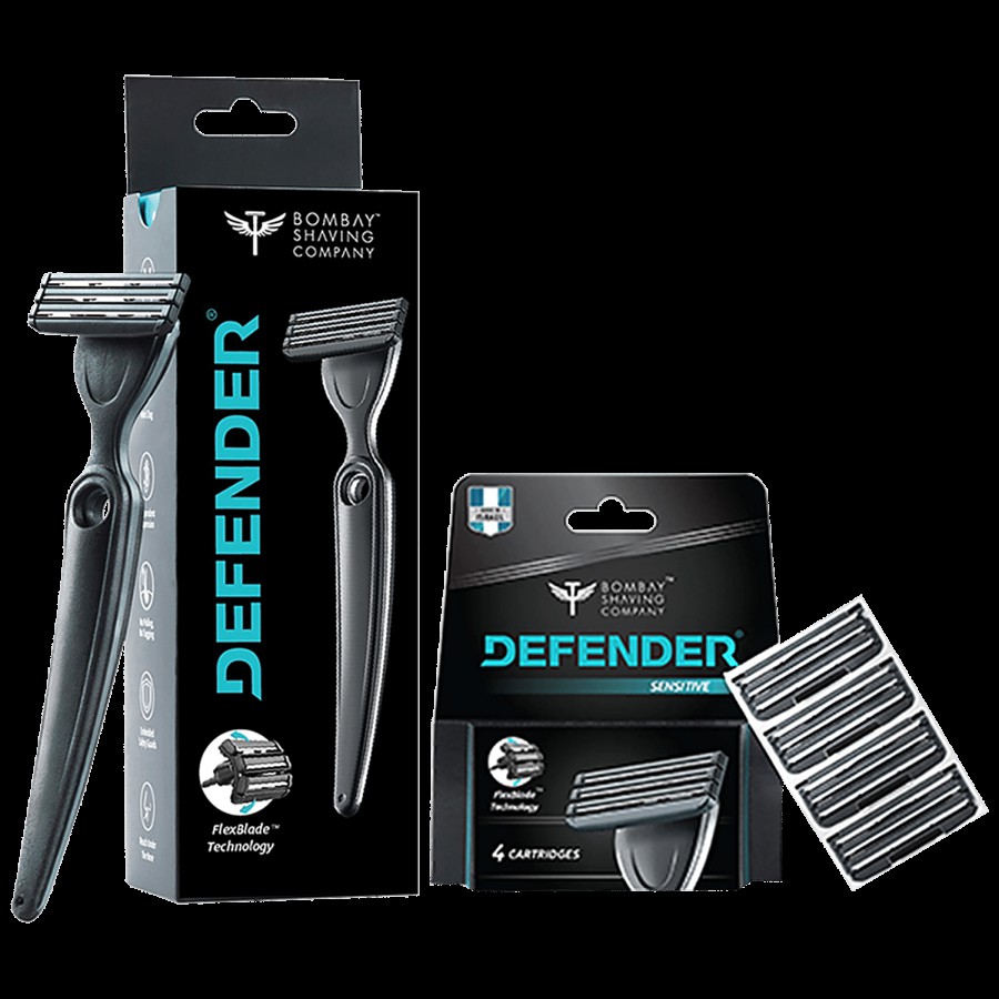 Bombay Shaving Company Dexter V6 Sensitive Cartridges - FlexBlade Technology