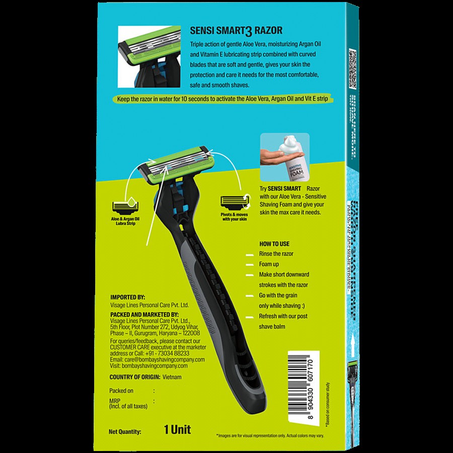 Bombay Shaving Company Sensi Smart 3 Razor