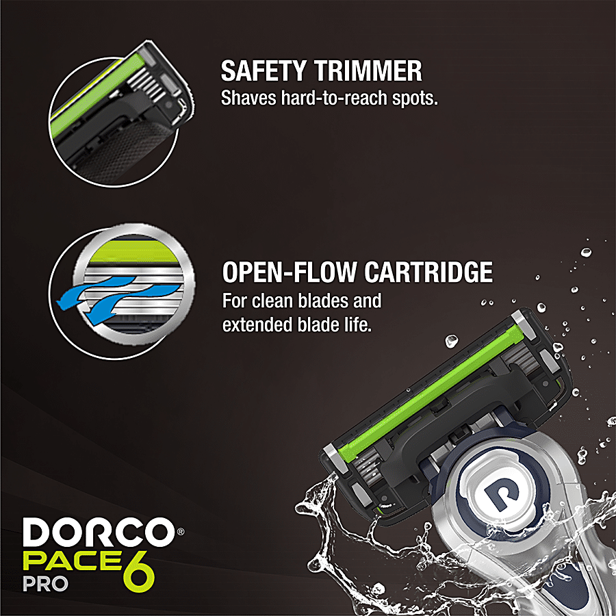 DORCO Dorco Pace 6 Pro Cartridges - Dual Smooth Shield