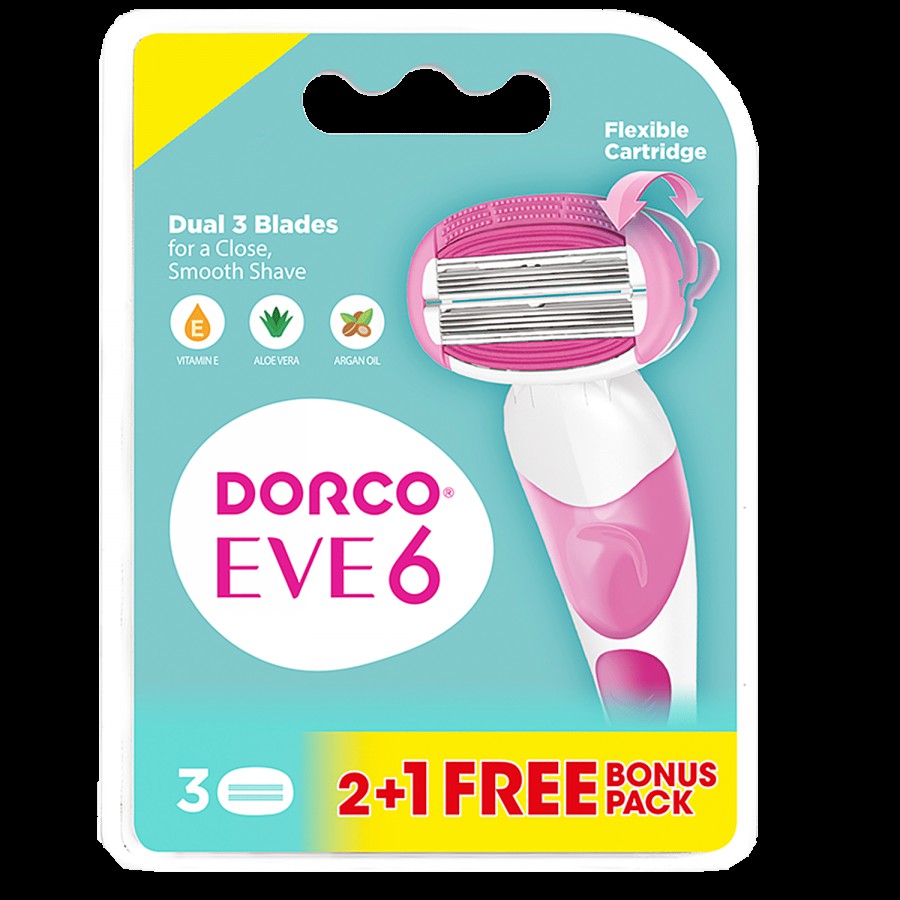 Dorco Eve 6 Cartridges - Dual Blades