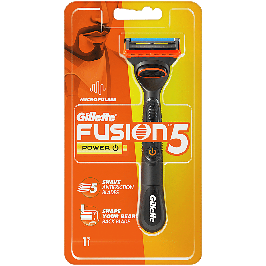 Gillette Fusion Power Razor For Men - Perfect Shave & Beard Shape