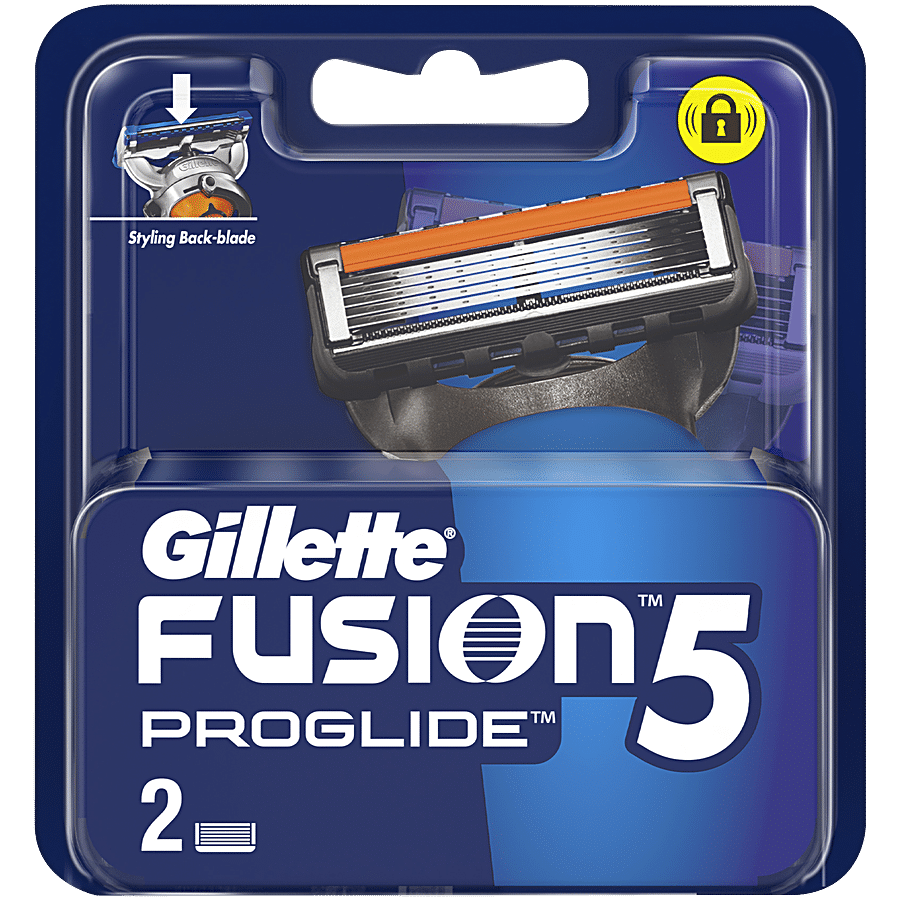 Gillette Fusion Proglide Blades For MenPerfect Shave & Beard ShapePack of 2 Cartridges