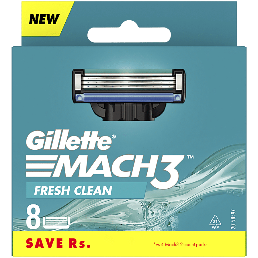 Gillette Mach 3 - Manual Shaving Razor Blades Cartridge