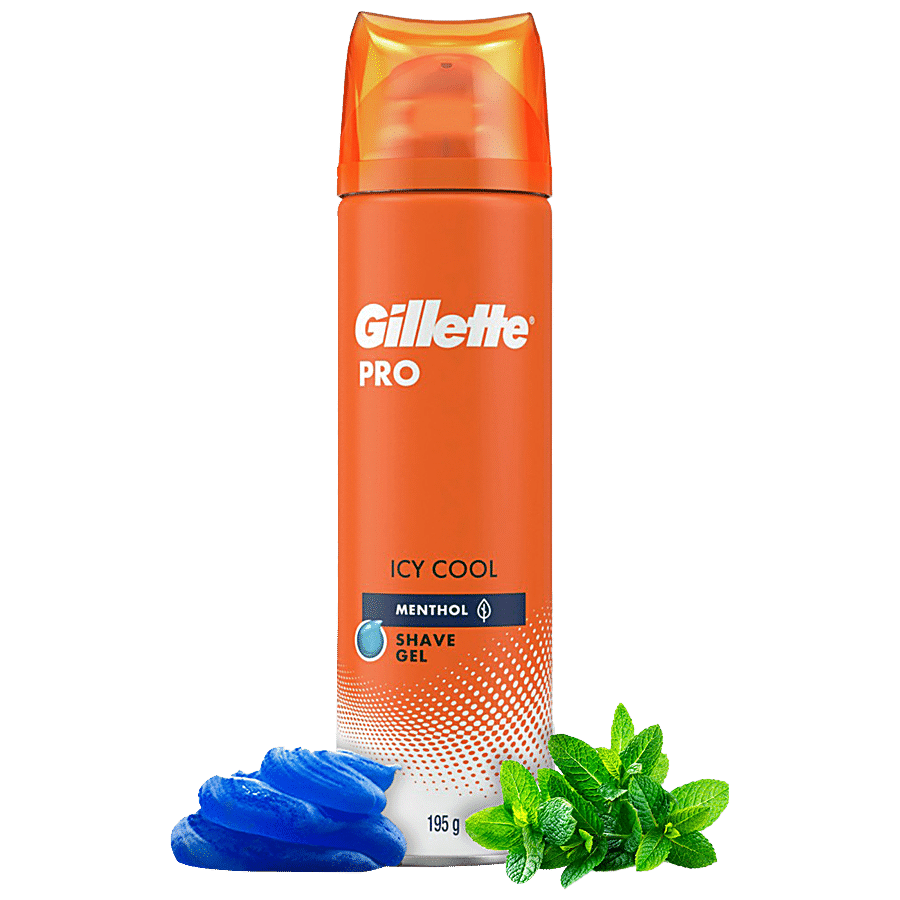 Gillette Pro Icy Cool Shave Gel - Menthol