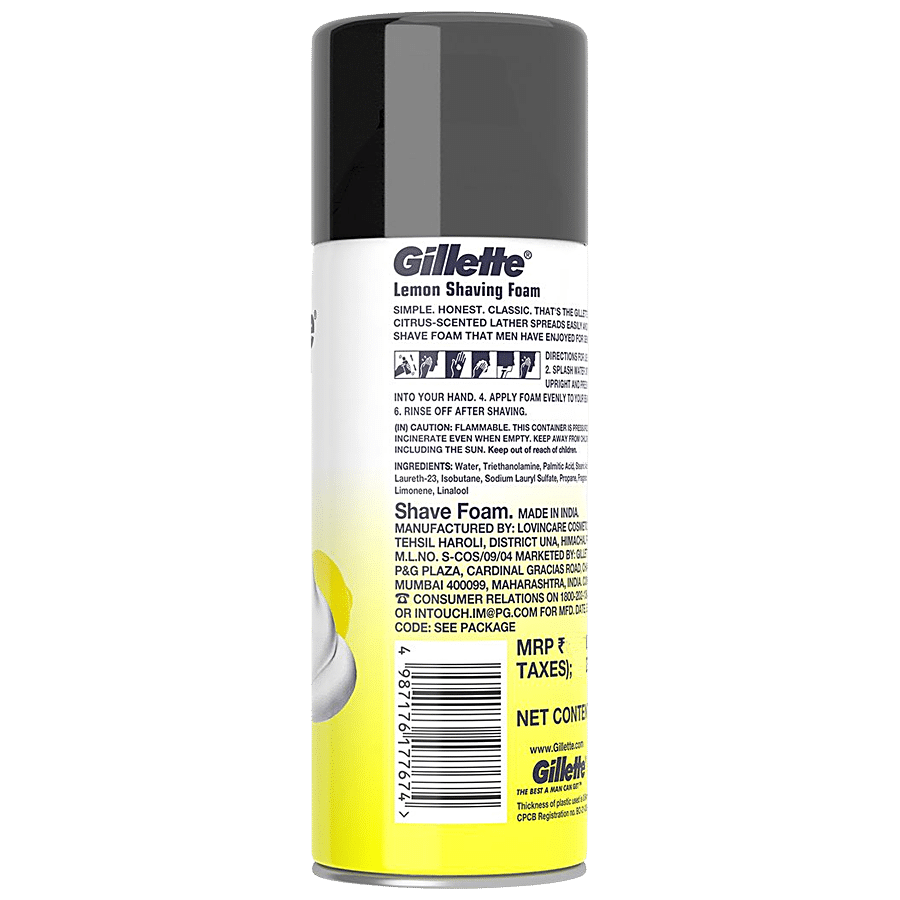 Gillette Shaving Foam - Lemon