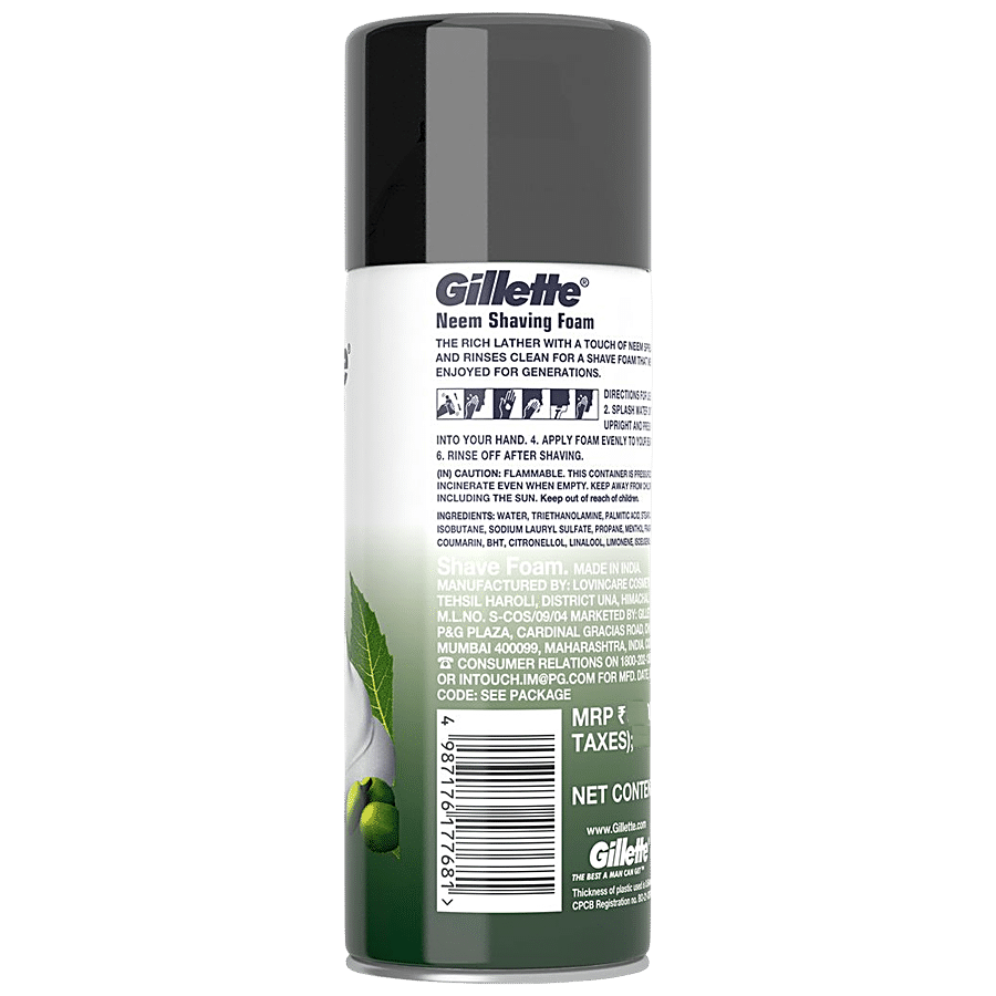 Gillette Shaving Foam - Neem