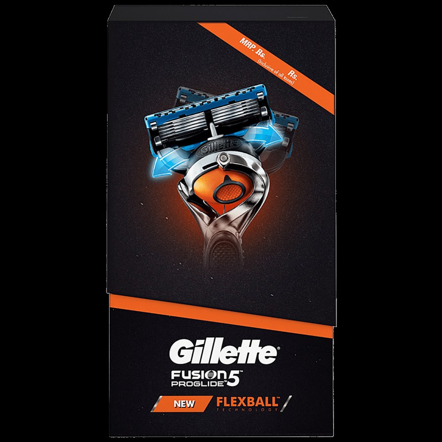 Gillette Flexball Pro Glide Gift Pack for MenShaving kit1 Razor and 4 Cartridges