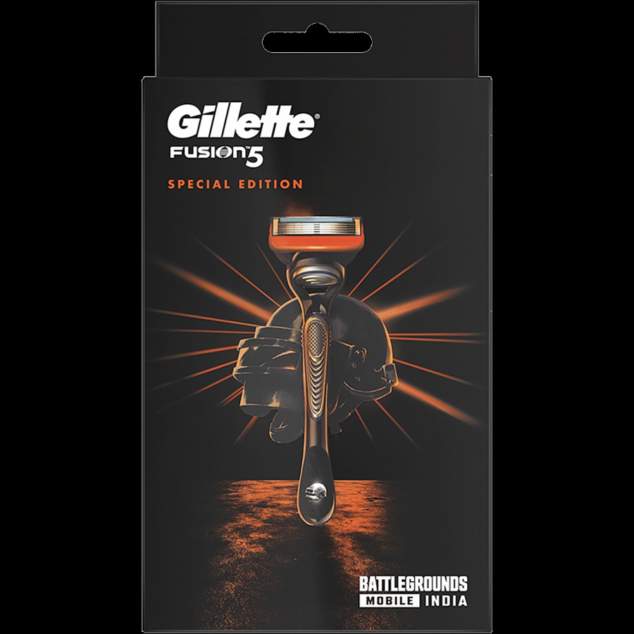 Gillette Fusion 5 Men’s Razor - With Battlegrounds Mobile India Handle