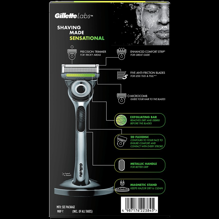 Gillette Labs Shaving Razor - For Men