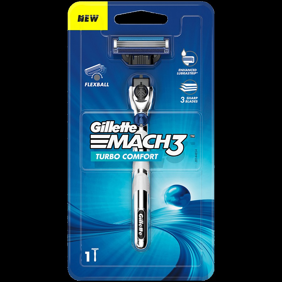 Gillette Mach3 Turbo Men’s Razor for MenFlexball Technology1 pc