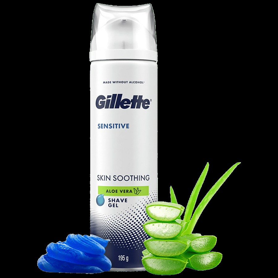 Gillette Skin Soothing Shaving Gel - Aloe Vera