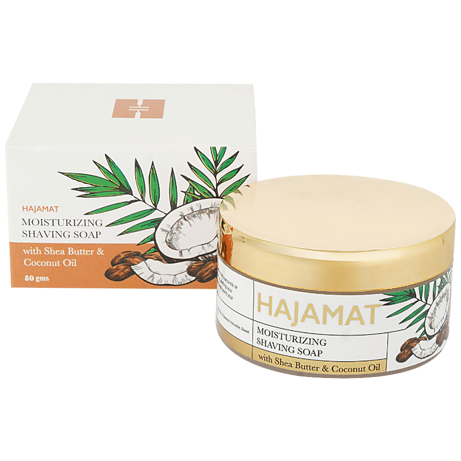 Hajamat Moisturizing Shaving Soap - With Shea Butter & Coconut Oil