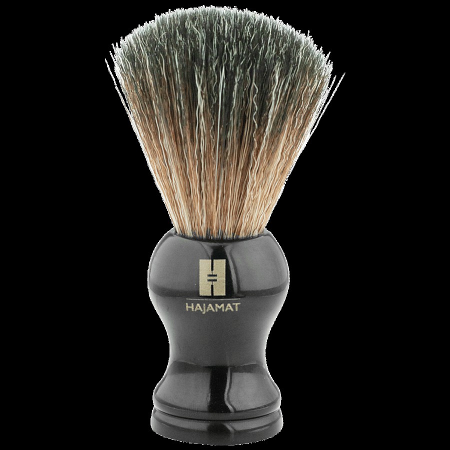 Hajamat Black Knight Shaving Brush - Super Soft Bristles