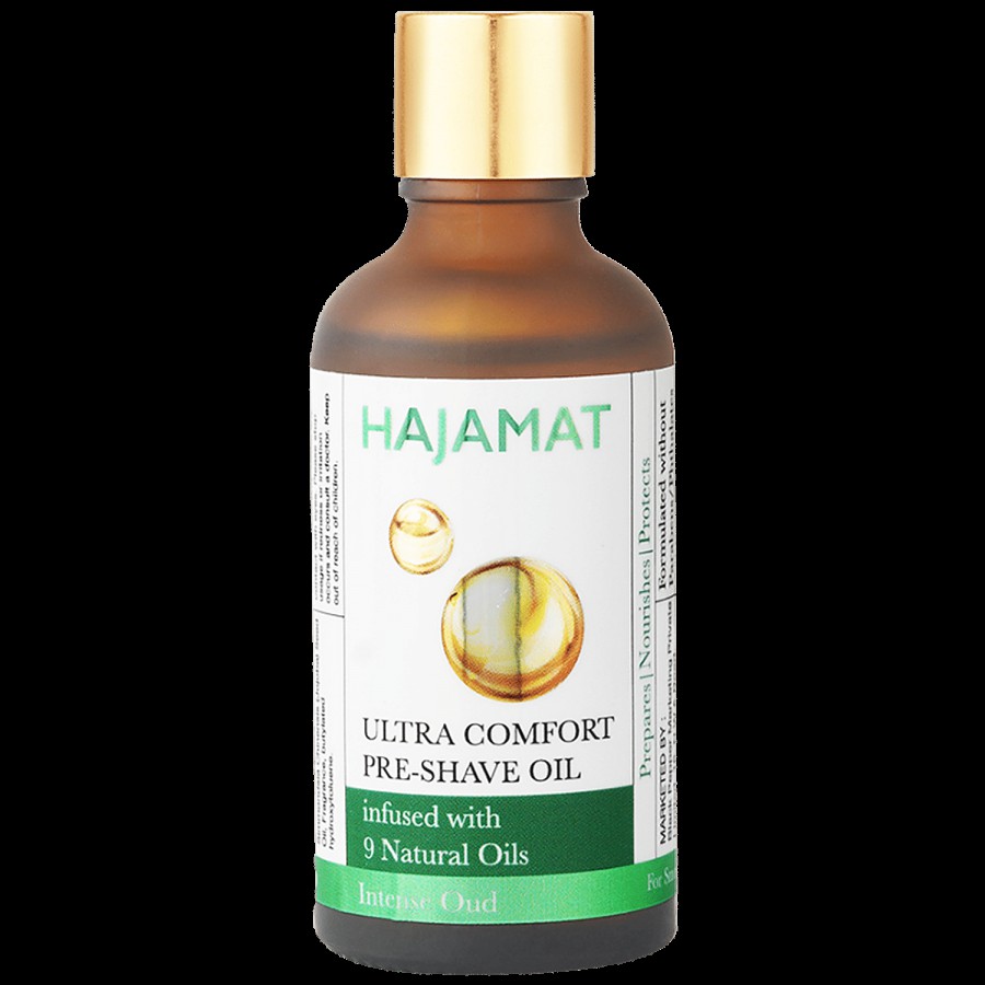 Hajamat Ultra-Comfort Pre-Shave Intense Oud - Infused With 9 Natural Oils