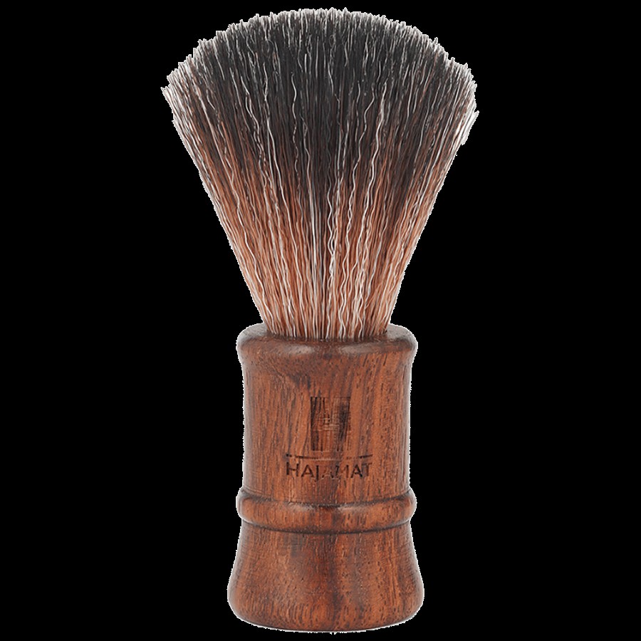 Hajamat Wooden Shaving Brush - With Imitation Badger Bristles