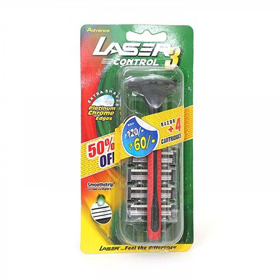 Laser 3 Control - Extra Shave Platinum Chrome Edges