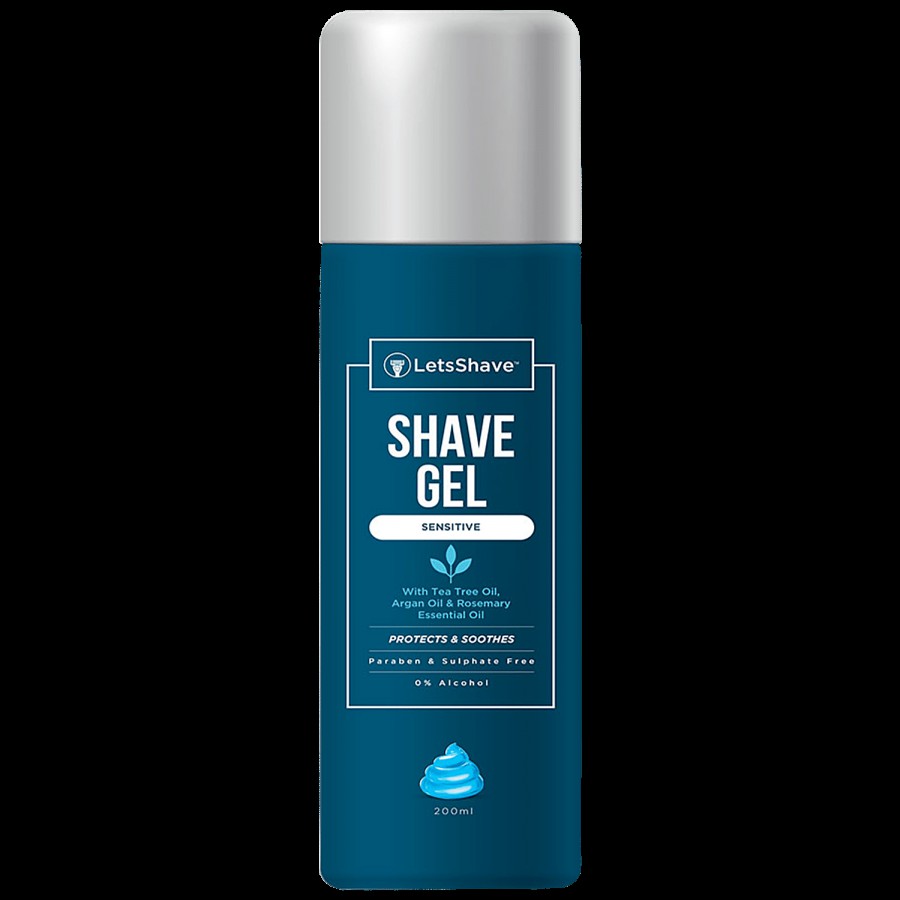 LetsShave Shave Gel For Men - Sensitive