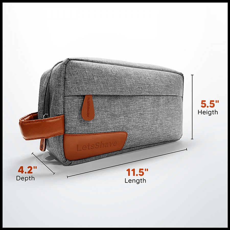 LetsShave Toiletry Bag - Water Resistant