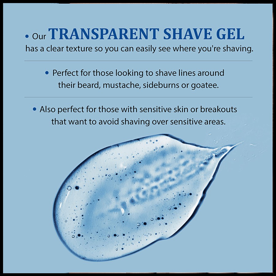 LetsShave Transparent Shave Gel - Hydrates Skin