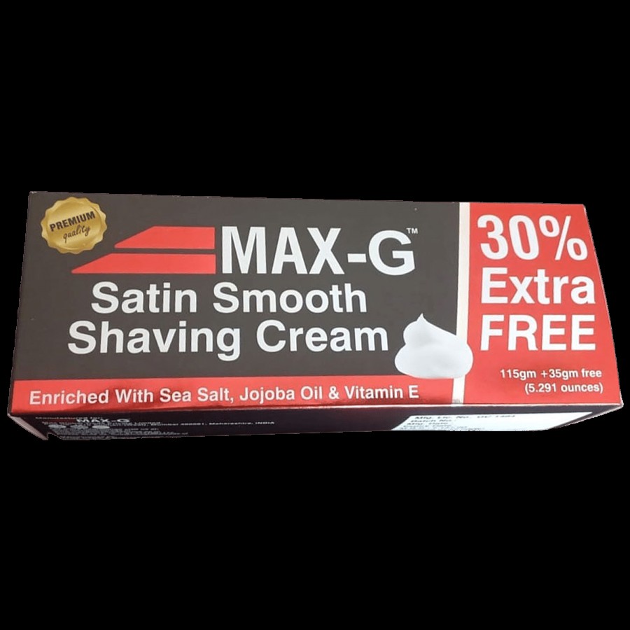 MAX-G Satin Smooth Shaving Cream