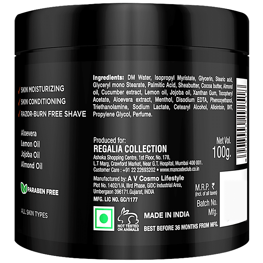 Mancode Pre Shave Balm - With Aloe Vera