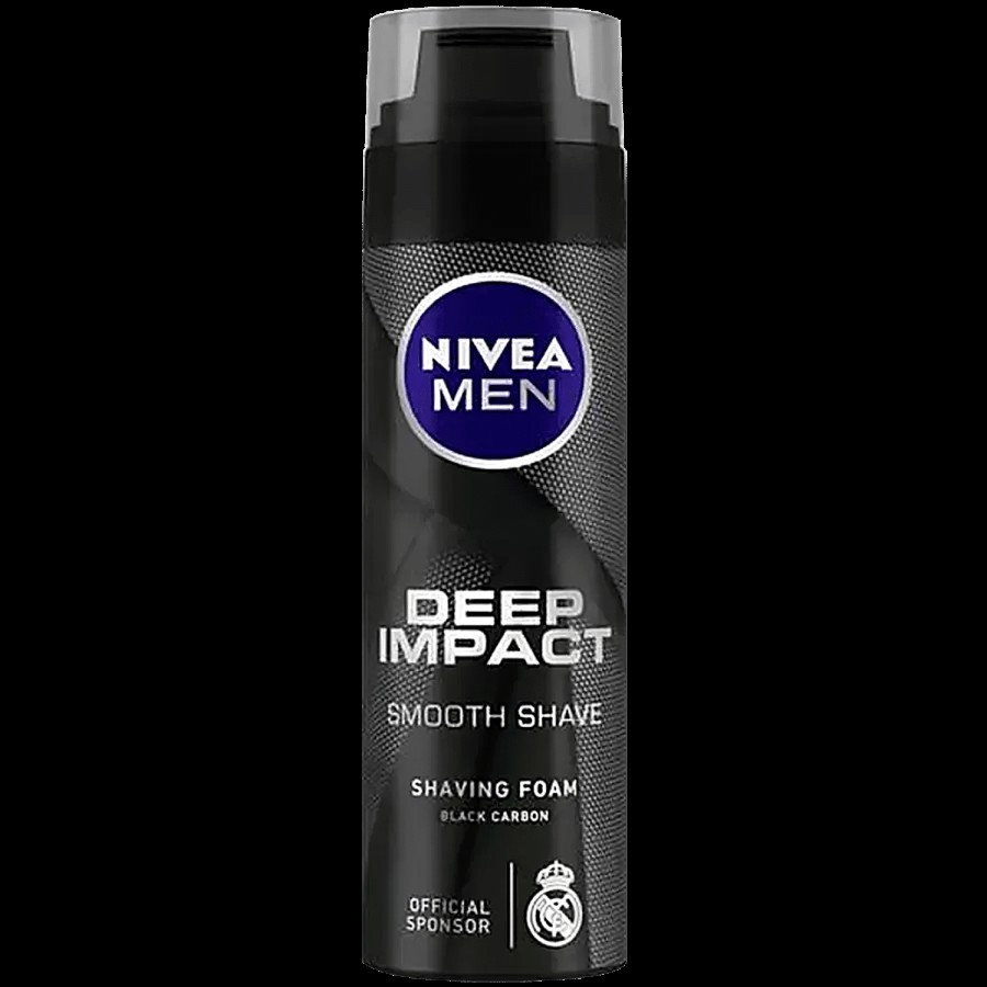 NIVEA Deep Impact Smooth Shaving Foam - With Black Carbon